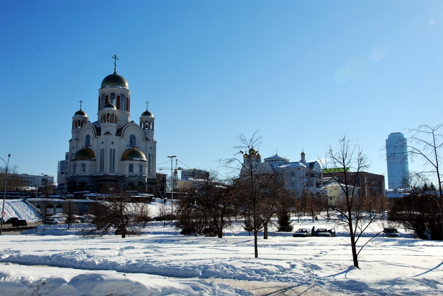 Храм на крови Екатеринбург с высоты