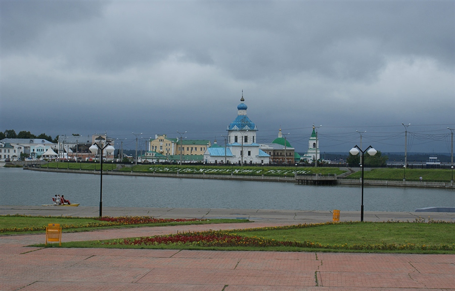 Нарисовать чебоксарский залив